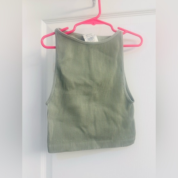 Cotton On Tops - Cotton On Sage Ribbed Top - Womens Size xs